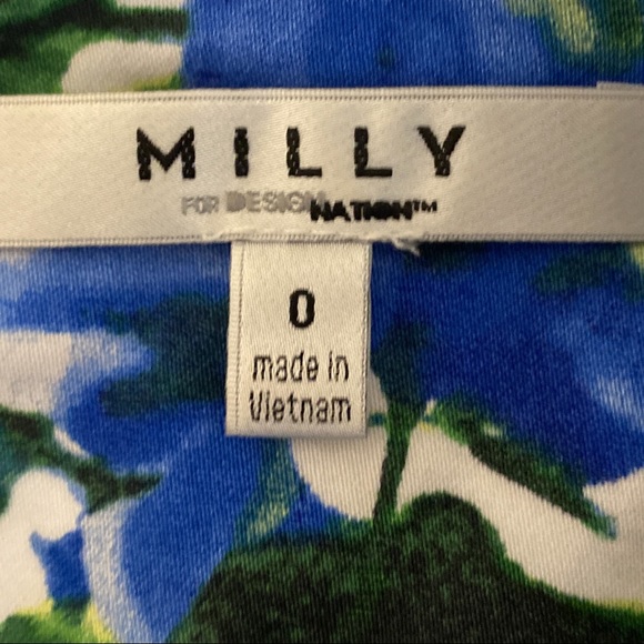 MILLY Fit & Flare Floral Dress - Picture 5 of 6